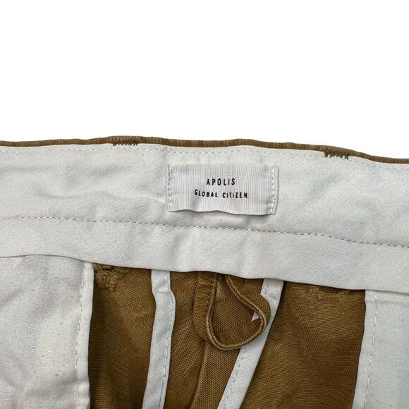 Apolis Global Citizen Standard Issue Utility Chino Pants Brown FLAW Mens 38x31 - Picture 6 of 8